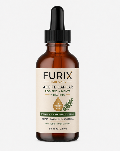 Furix Oil | Aceite Capilar Romero + Menta + Biotina