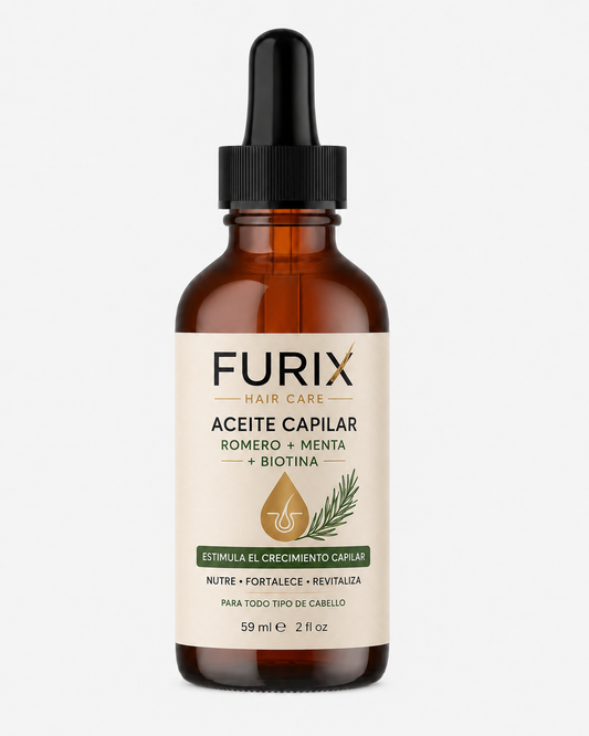 Furix Oil | Aceite Capilar Romero + Menta + Biotina