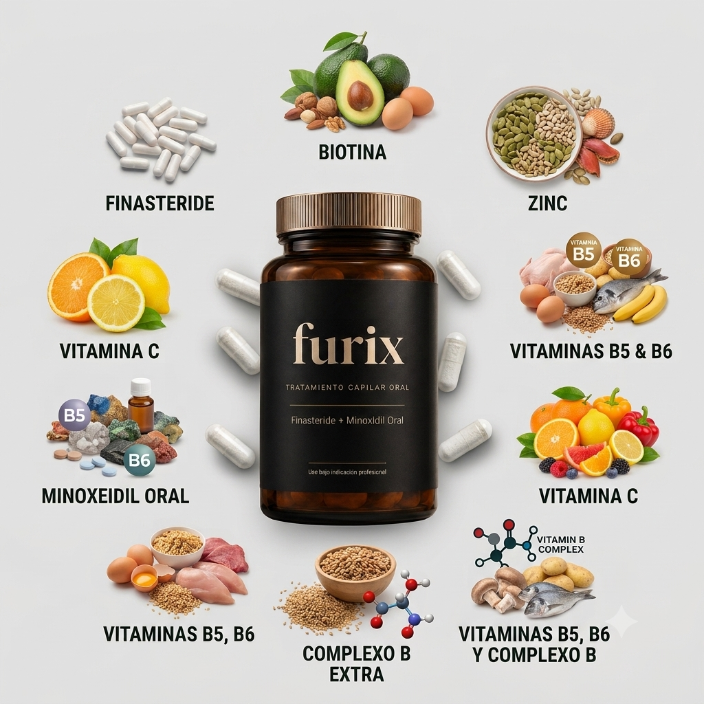 Furix | Finasteride + Minoxidil para la caída capilar